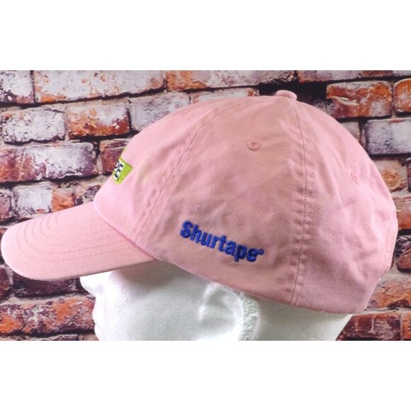 Frogtape Pink Baseball Cap Adjustable Strapback Shurtape Embroidered Logo 100% C - Picture 4 of 6